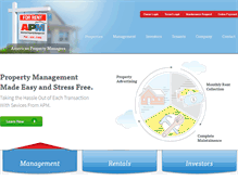Tablet Screenshot of apmrentals.net